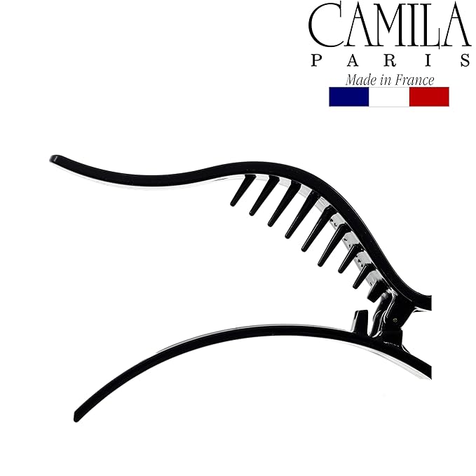 Camila Paris CP922B French Hair Clip for Women, Alligator Clip, Duckbill Girls Hair Claw Clips Jaw Fashion Durable and Styling Hair Accessories for Women, Strong Hold No Slip Grip, Made in France