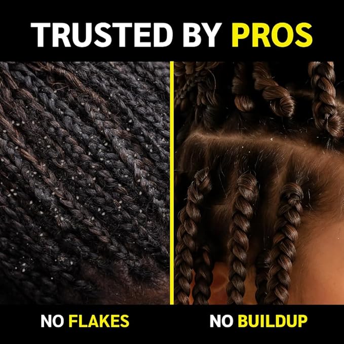 Loc Star Braid & Loc Gel, 3.4 fl oz, 24 pcs | Extreme Hold for Braids, Locs, Twists, Cornrows & Edges | Smooths & Tames Frizz | No Heavy Residue | Long-Lasting | With Aloe Vera