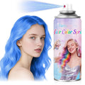 Blue Temporary Hair Color Spray - Washable & Non-Sticky Hair Dye for Halloween, Cosplay, Parties-Safe for Kids, Women & Men - Quick-Drying & Easy to Wash Out(120ml)