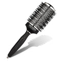 Silver Arch Round Brush for Blow Out (55mm) Professional Metal Round Hair Brush for Blow Drying Hair with Sectioning Pin, Salon Quality with Anti-Static Ionic Technology