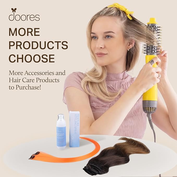 DOORES Clip in Hair Extensions Real Human Hair, Balayage Chocolate Brown to Honey Blonde 135g 18 Inch 7pcs, Natural Extensions Clip ins Thick Weft for Women