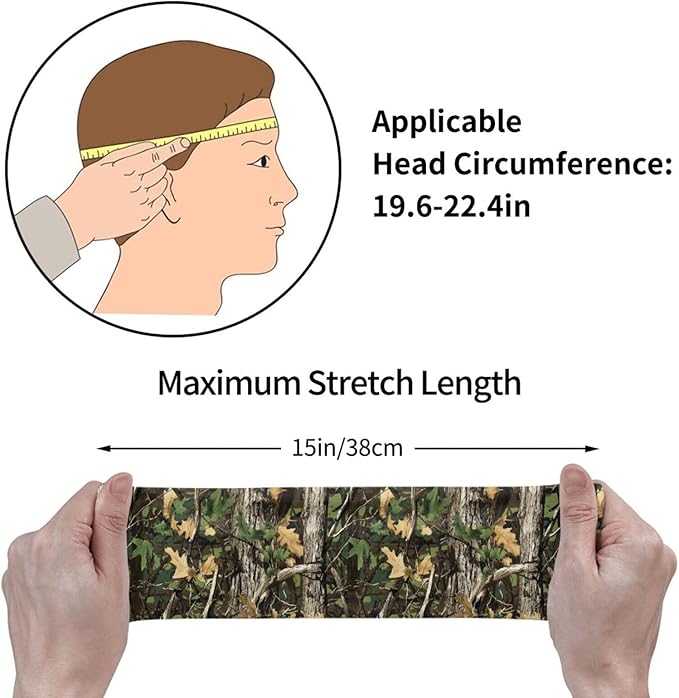 Sports Sweatband for Men and Women, Sweat-Absorbing Headbands for Moisture Wicking, Suitable for Fitness Running Cycling Hiking Yoga Football Exercise