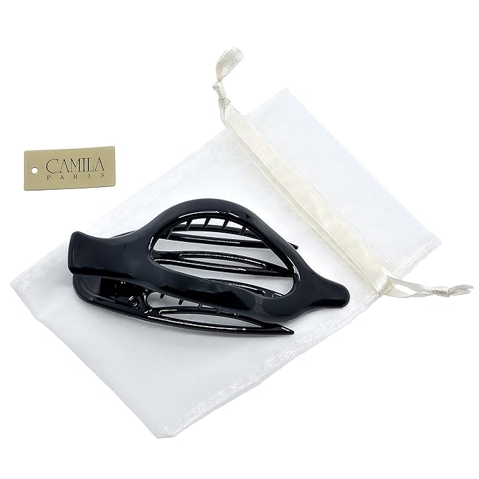 Camila Paris CP2388-CP2372 French Hair Clips, Large Side Slide Hair Clips for Volume Hair, Strong Hold, Girls Hair Claw Clips for Women, Durable Styling Girls Hair Accessories, Made In France