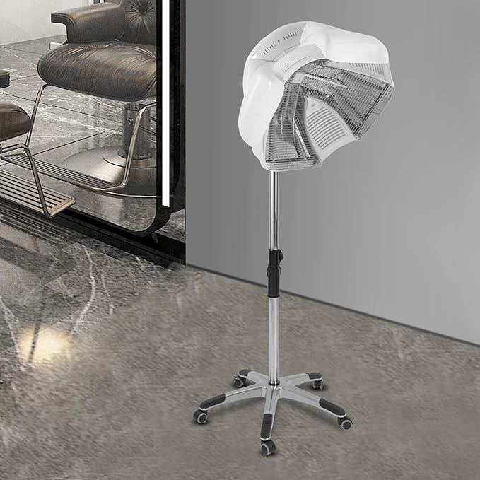 Hair Steamer Professional Hair Salon Steamer,Hairdressing Heater w/Timer,Hair Drying, Perming & Oil Treatments Machine w/Wheel, for Salon and Home Use