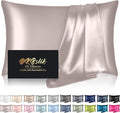 Mulberry Silk Pillow Cases King Size, Silk Pillowcase for Hair and Skin, Both Sides Natural Silk Satin Pillowcase for Sleeping Women with Zipper, Gifts for Women Men, Taupe