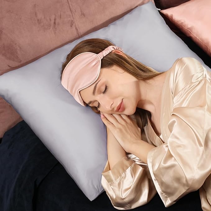 Adubor 100% Silk Pillowcase - Mulberry Silk Pillow Cases, 23 Momme 6A Grade Fibers, Silk Pillow Case for Hair and Skin Health, with Hidden Zipper (Queen 20''x30'', Silver Gray, 1PC)