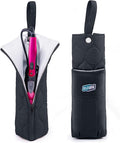Heat Resistant Hair Tool Organizer Bag with Hanging Loop, Portable Travel Case for Flat Irons, Curling Irons, Hair Straighteners & Hot Styling Tools, 13.5" Heat-Proof Storage Cover with 2 Pockets