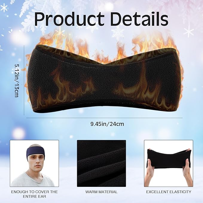 SATINIOR 12 Pcs Winter Neck Gaiters Fleece Neck Warmer Drawstring Thermal Face Scarf Ear Warmers Headband Head Wrap Ear Muff