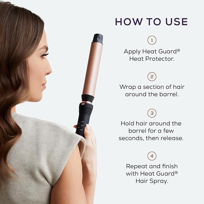 Sutra 4-in-1 Hair Curling Iron Set with Tourmaline Infused Ceramic Barrels - Professional Curling Wand Tool for Women with Clipless Curlers & Triple Barrel Waver - Styling Products for All Hair Types