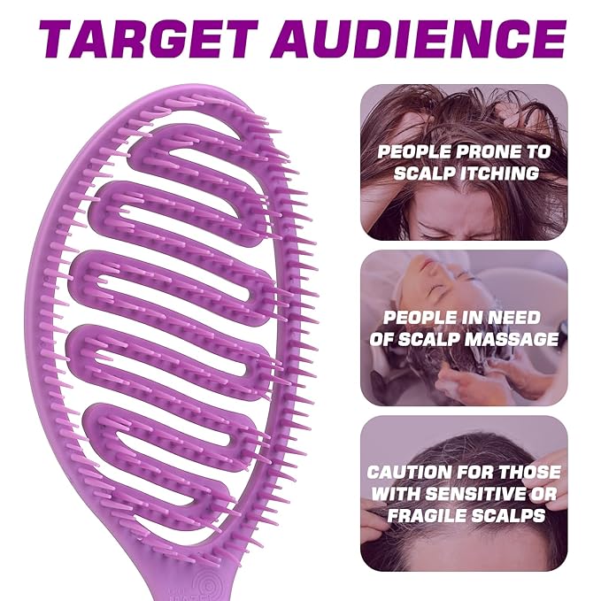 Candy Brush Scented Detangling Hair Brush for Wet or Dry Hair, Professional Vented Brush for Thick, Coarse & Curly Hair for Women and Girl. Eliminates Knots & Scalp Massage, Idea Gift