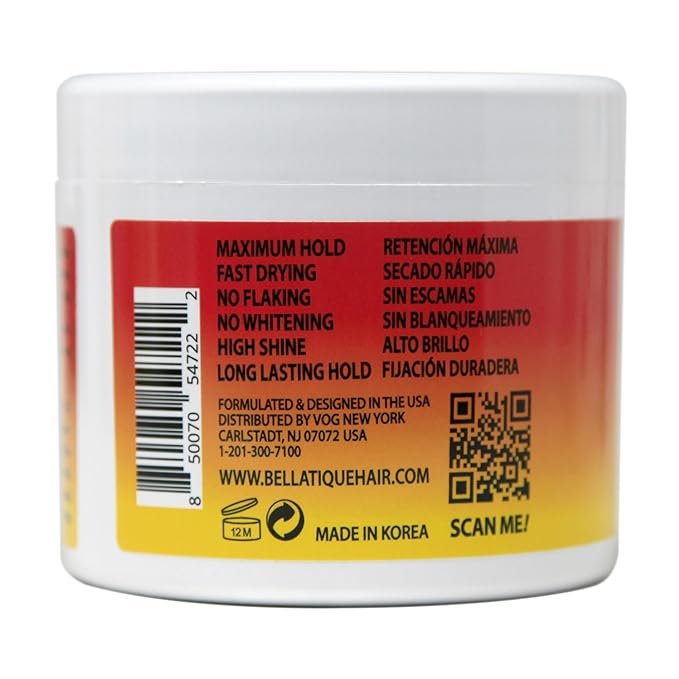 GRIP N GLIDE Braiding Gel Maximum Hold for LOC & Twist - No Flaking, No Whitening, Fast Drying, High Shine, Cool & Refreshing, Long Lasting Hold (5 oz)