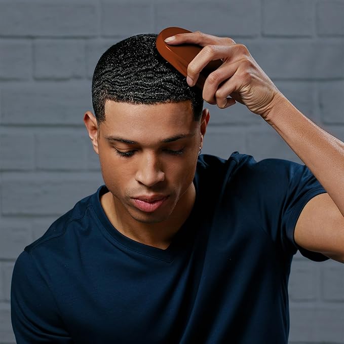 Diane Premium 100% Boar Bristle Military Wave Brush for Men and Barbers – Medium Bristles for Thick Coarse Hair – Use for Detangling, Smoothing, Wave Styles, Soft on Scalp, Restores Shine