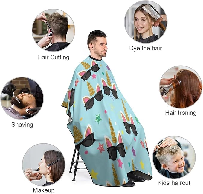 Hairdresser Cape with Neck Clasp for Coloring/Perming/Styling