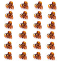 Cobahom 24 Pcs Small Hair Claw 1.2 Inch Plastic Hair Clips Mini Grip Octopus Clips Styling Accessories for Women and Girls (Brown)