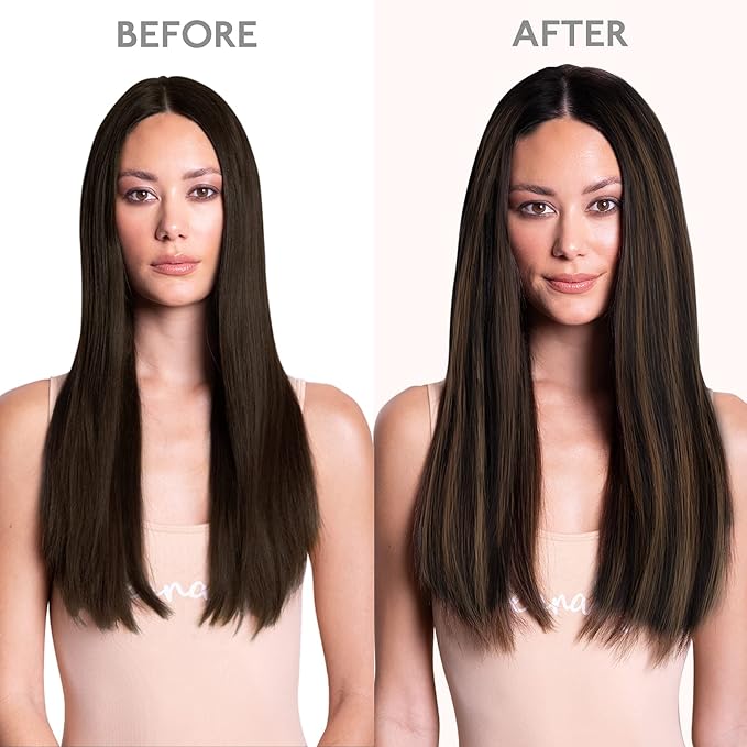 WENNALIFE Clip in Hair Extensions Real Human Hair, 22 Inch 160g 7pcs Balayage Natural Black to Chestnut Brown Remy Hair Straight Natural Extensiones De Cabello Humano Con Clip Ins