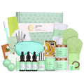 Facial Skin Care Set & Spa Kit - Gift for Men & Women Ideas, Self-Care Relaxation Gift, Skin Care Collection with Tea Tree Essential Oil, Hyaluronic Acid Serum, Dad, Mother's Day, Christmas, Birthday