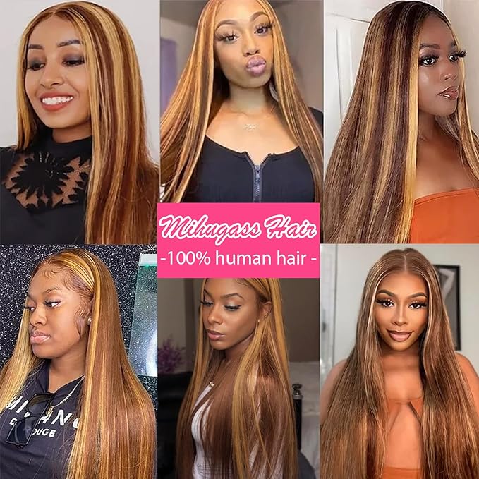 #4/27/4 Yaki Straight Clip in Hair Extensions Real Human Hair Omber Clip ins For Women Yaki Straight Clip on Hair(26inch,T1BP1B/30)
