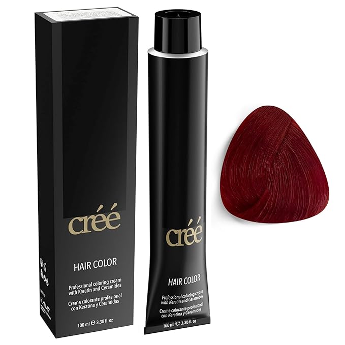 Cree Professional 7.64 - Copper Red Blond Permanent Hair Color - Long Lasting, Rich Vibrant - Gray Coverage 100ml - 3.4 fl.oz.
