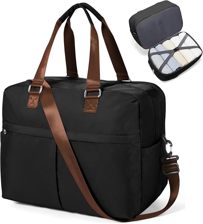 Gym Bag Womens,Travel Duffel Carry on Bag Sport Tote Bag Weekend Overnight Bag