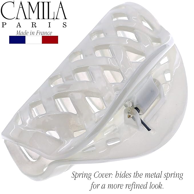 Camila Paris CP3206 French Hair Clip for Women for Thick Volume Hair, no Pulling or Damage, 2.75 in Girls Hair Claw Clips Jaw Fashion Durable and Styling Hair Accessories for Women, Made in France