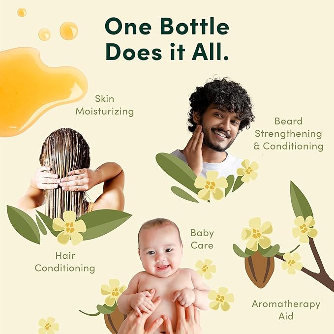 HobaCare Organic Jojoba Oil for Hair, Skincare, Face, Body, Scalp, Nails, Beard Care, Skin Massage - Unrefined Carrier Oil - 100% Pure, Hexane Free, Moisturizing (16 oz)