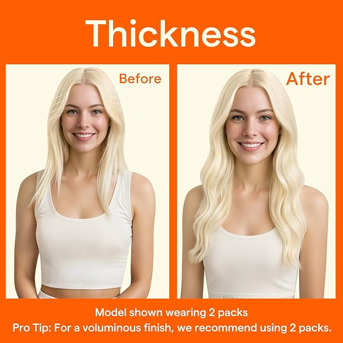 Full Shine Light Blonde Clip in Hair Extensions, Color 1000 Blonde Seamless Clip Ins with PU Weft, Remy Human Hair Extensions for Women, Silky Straight Fill Ins, 4Pcs 16 Inch Thick Ends 65g