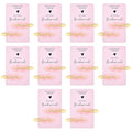 20PCS Bridesmaid Hair Clips - No Bend, Light Pink Hair Clips for Bride, Women & Girls (20Pcs/10Cards)