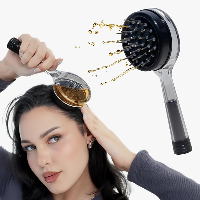 Massager Hair Growth Oil Applicator For Men And Women - Easy, Mess-Free, Precise Control Bask And Lather Scalp Stimulator For Adults - Promotes Clean, Healthy Hair Growth