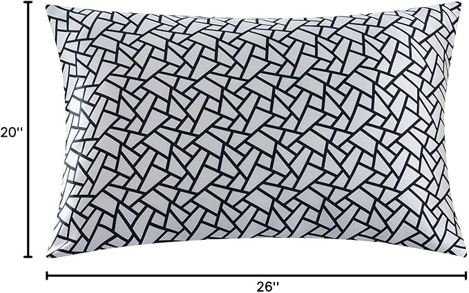 SLPBABY Silk Pillowcase for Hair and Skin with Hidden Zipper Print (Standard(20''x26''), Pattern25)