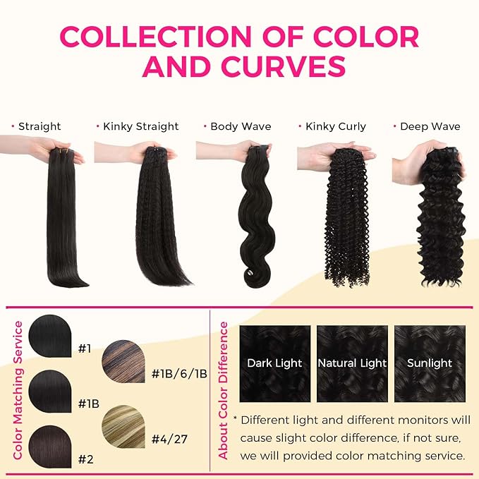 Lashey Clip in Hair Extensions 110g 7pcs Deep Wave Seamless Clip in Hair Extensions Human Hair 16 Inch Natual Black Thick Human Hair Extensions for Women