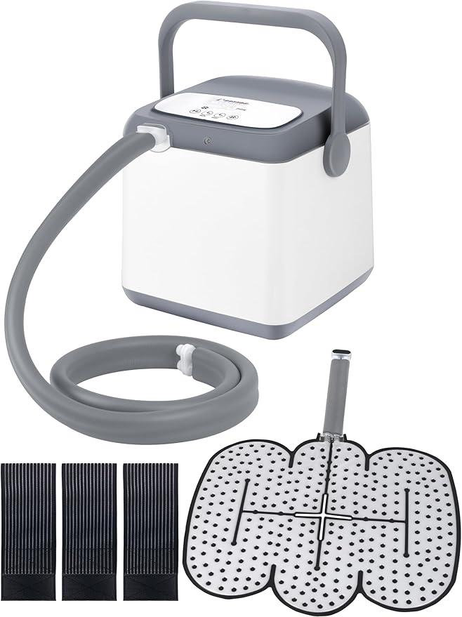 Cold Therapy System, Including an Extra Large Pad, Programable Ice Therapy Machine for Knee or Hip, Post-Surgery Continuous Cryotherapy Cold Pack