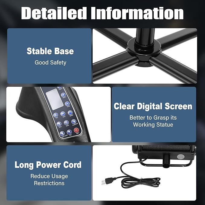 Freestanding Infrared Hair Hood Dryer with Digital Control - 6-Temp Salon Hair Steamer & Processor for Home/Professional Use | Mobile Base, Adjustable 55"-65" Pole, US Plug