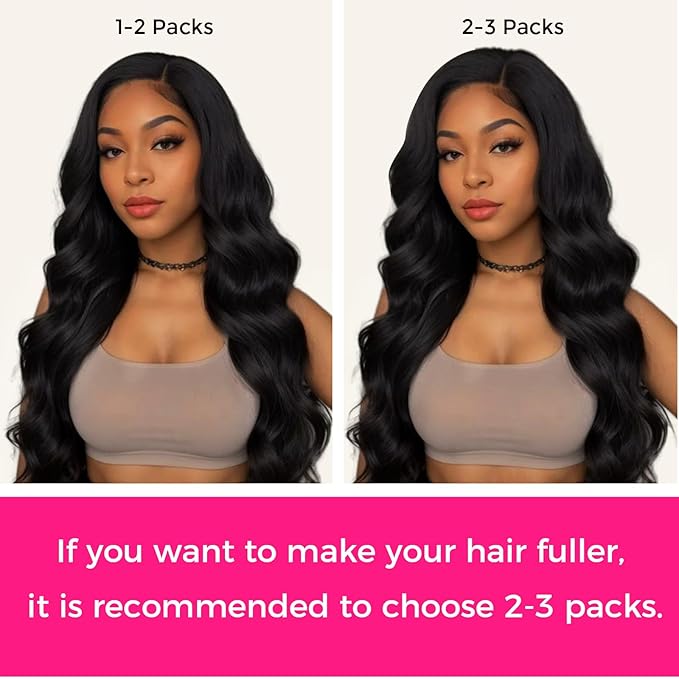 Lashey Seamless Clip in Hair Extensions Human Hair #1 Jet Black Body Wave 7pcs 110g 22 Inch Invisible PU Weft Human Hair Clip in Extensions for Women