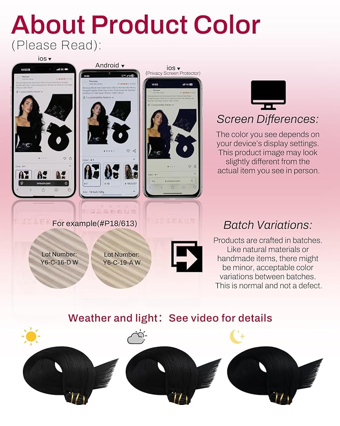 Moresoo Black Clip in Hair Extensions Real Human Hair Clip in Extensions Black Hair Extensions for Women Remy Double Weft 120g/7pcs 20 Inch