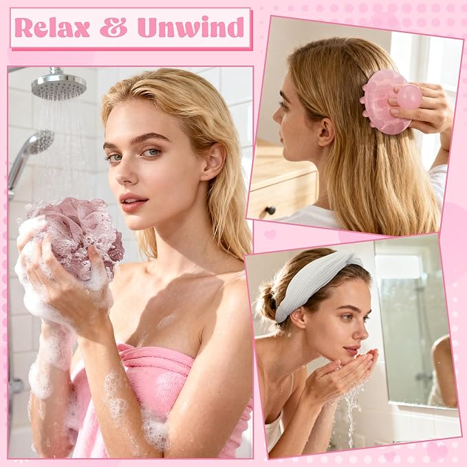 8 in 1 Pack Self Care Beauty Gift Set for Women, Hair Care Spa Gifts for Moms Sisters & Girls