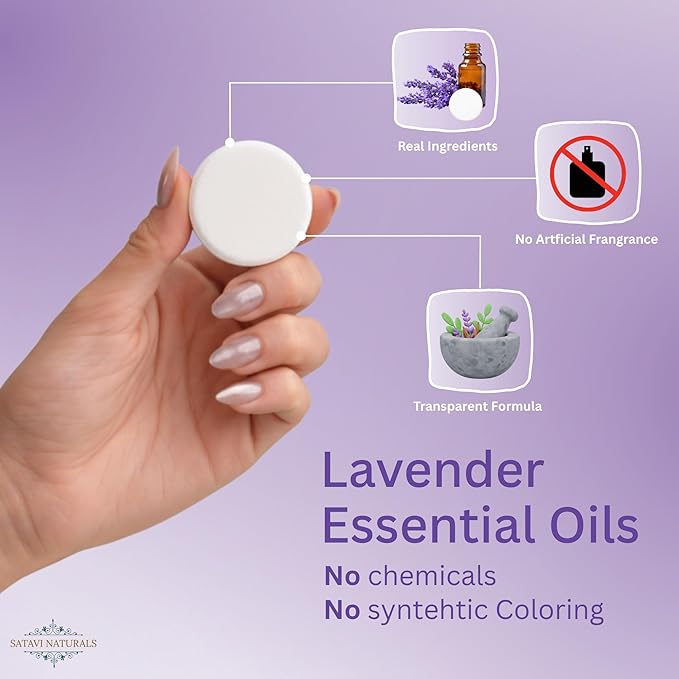 Shower Steamers 6 Pack - Aromatherapy Shower Bombs for Stress Relief - Spa Self Care Gift Set, Holiday Stocking Stuffers for Women & Men - Lavender