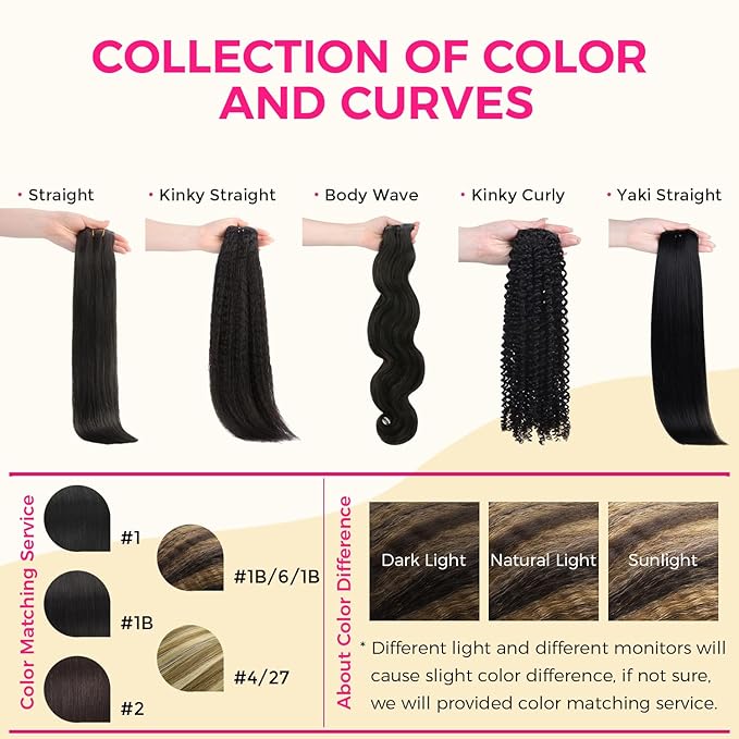 Lashey Kinky Straight Human Hair Clip in Extensions 110g 7pcs Seamless Clip in Hair Extensions Human Hair 20 Inch Natural Black Mixed Chestnut Brown 100% Remy Human Hair Extension Clips