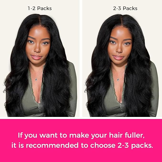 Lashey Seamless Clip in Hair Extensions Human Hair #1 Jet Black 22 Inch 110g 7pcs Kinky Straight Human Hair Clip in Hair Extensions with Soft PU Weft