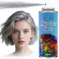 Gray Hair Dye Temporary Hair Color Spray for Kids Women, Temporary Hair Dye Spray Washable Hair Color Wax Non-Sticky For For Cosplay DIY, Party, Christmas, Halloween (Gray)