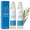 Rosemary Scalpy Hair Growth Serum Roll On, Hair Revival Ampoule, Hair Regrowth Roller for Fuller, Thicker, Stronger Hair, Repair Hairline & Thinning Hair for Men & Women (2 Pack)