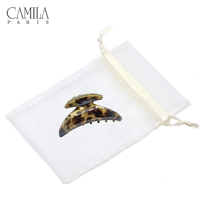 Camila Paris CP2604 French Hair Clip for Women Thick Hair for Long Curly Wavy Hair, Girls Hair Claw Clips Jaw, Durable Styling Big Claw Clip for Thick Hair, Strong Hold No Slip Grip, Made in France