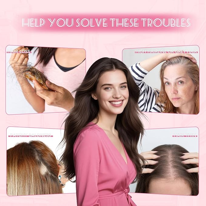 Hair Toppers for Women Real Human Hair 6x7inch Large Base 360°3D Human Hair Toppers for Women Natural Black Ombre Dark Brown Mix Blonde 65g Add Volume 14inch (#1B/4/27 Toppers-14inch)
