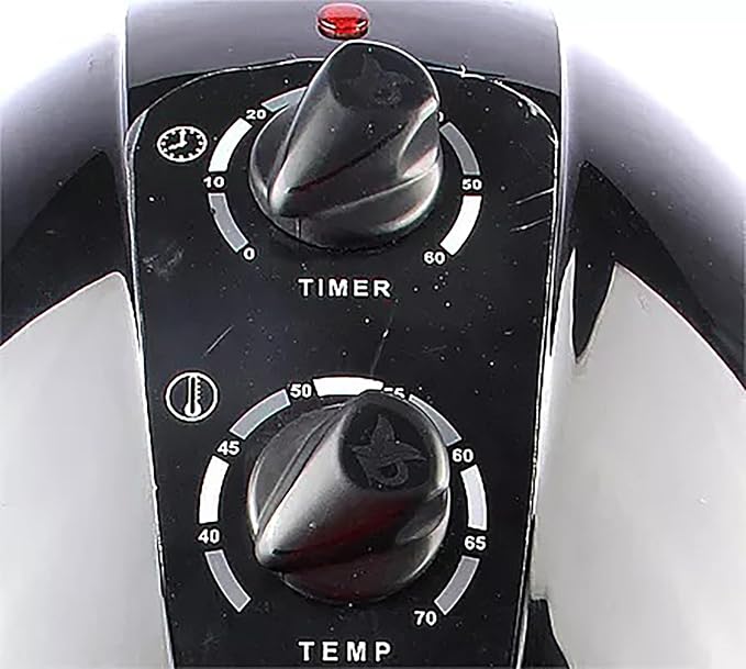 Black,B,Wall Mounted Hair Dryer,Fast Hair Drying Low Noise,Timer 0-60 Min,Steamer Hat Deep Conditioning Heat Steaming Salon Equipment Hooded Machine Used in Hair Processor