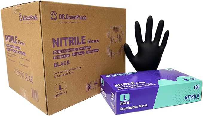 Nitrile Food Safe Disposable Exam Gloves Latex Free Powder Free Non-Sterile Cooking Cleaning 3 Mil