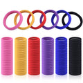 120PCS Multicolour Hair Ties for Women Girl,Black Elastics Hair Ties No Damage Ponytail Holder for Thick/Thin Hair Accessories,Soft Cotton Cloth Seamless Hair Bands