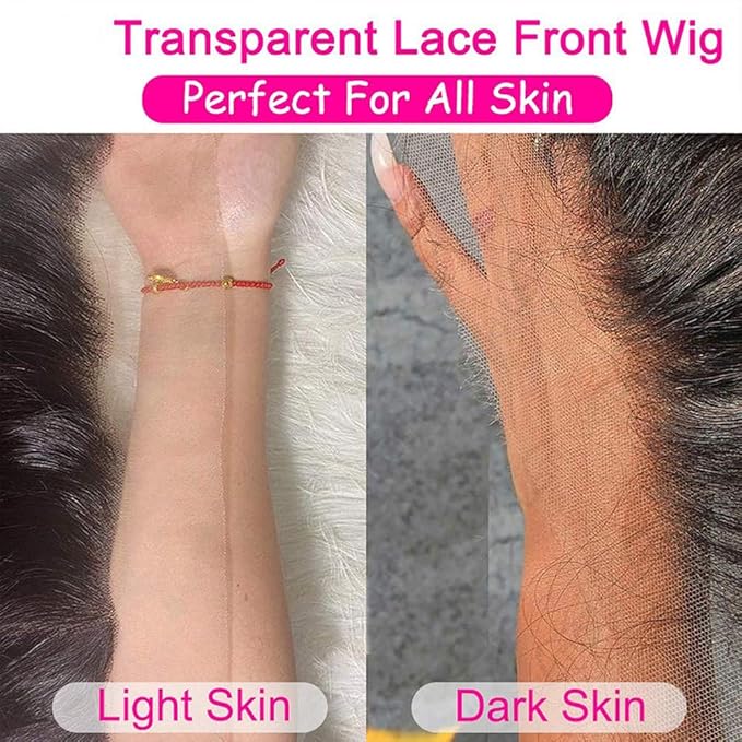 Water Wave Lace Front Wigs Human Hair Brazilian 180% Density Virgin Hair 4X4 Deep Curly Lace Closure Wigs for Black Women Pre Plucked with Baby Hair Natural Color (28 Inch,Water Lace Closure Wigs)