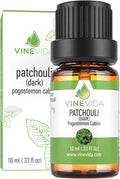 VINEVIDA Patchouli Essential Oil 10 mL - Undiluted Patchouli Oil - DIY Candle Scents for Candlemaking - 10 mL Essential Oil for Soap Making Safe for Skin (4OZV-OBP-PAT-30P-10ML)