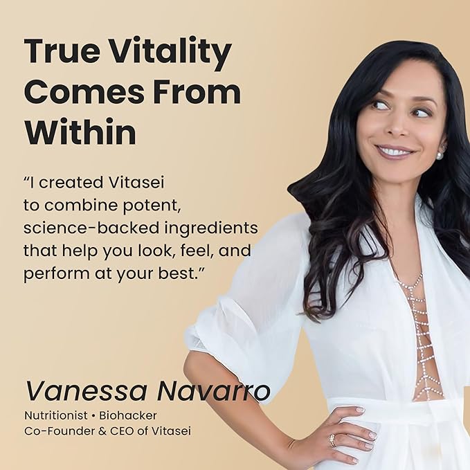 VITASEI Hydrolyzed Collagen Peptides Powder with Resveratrol & Vitamin C – Hair, Skin, Nails & Joint Support – Colágeno Hidrolizado for Women & Men – Delicious Chocolate Flavor, 16 oz (30 Servings)