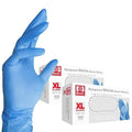 Jointown Basic Medical Blue Nitrile Exam Gloves, 3.5mil,XL - Latex-Free & Powder-Free - 2 boxes of 100, Xtra Large-NGPF-7004
