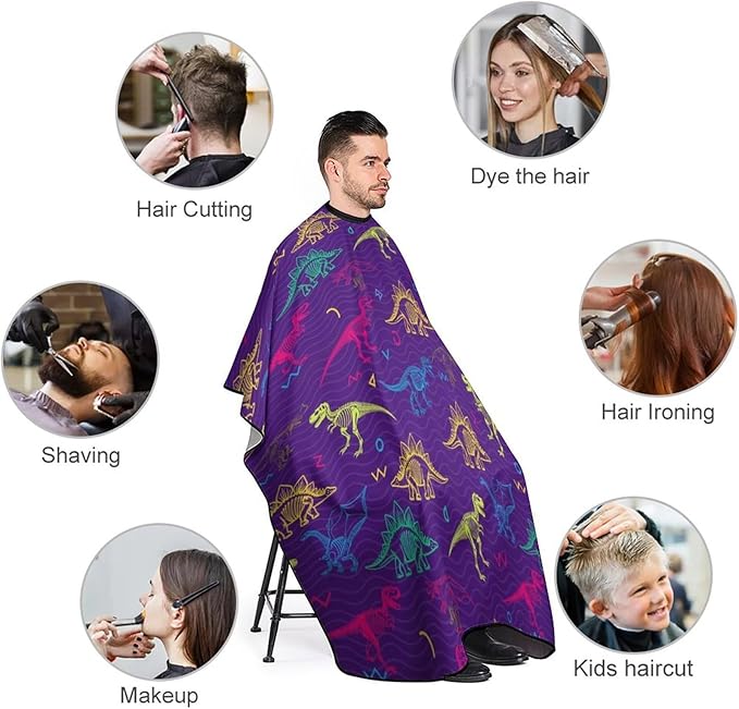 Barber Cape Waterproof Lining Anti Static Design for Salons/Home Use